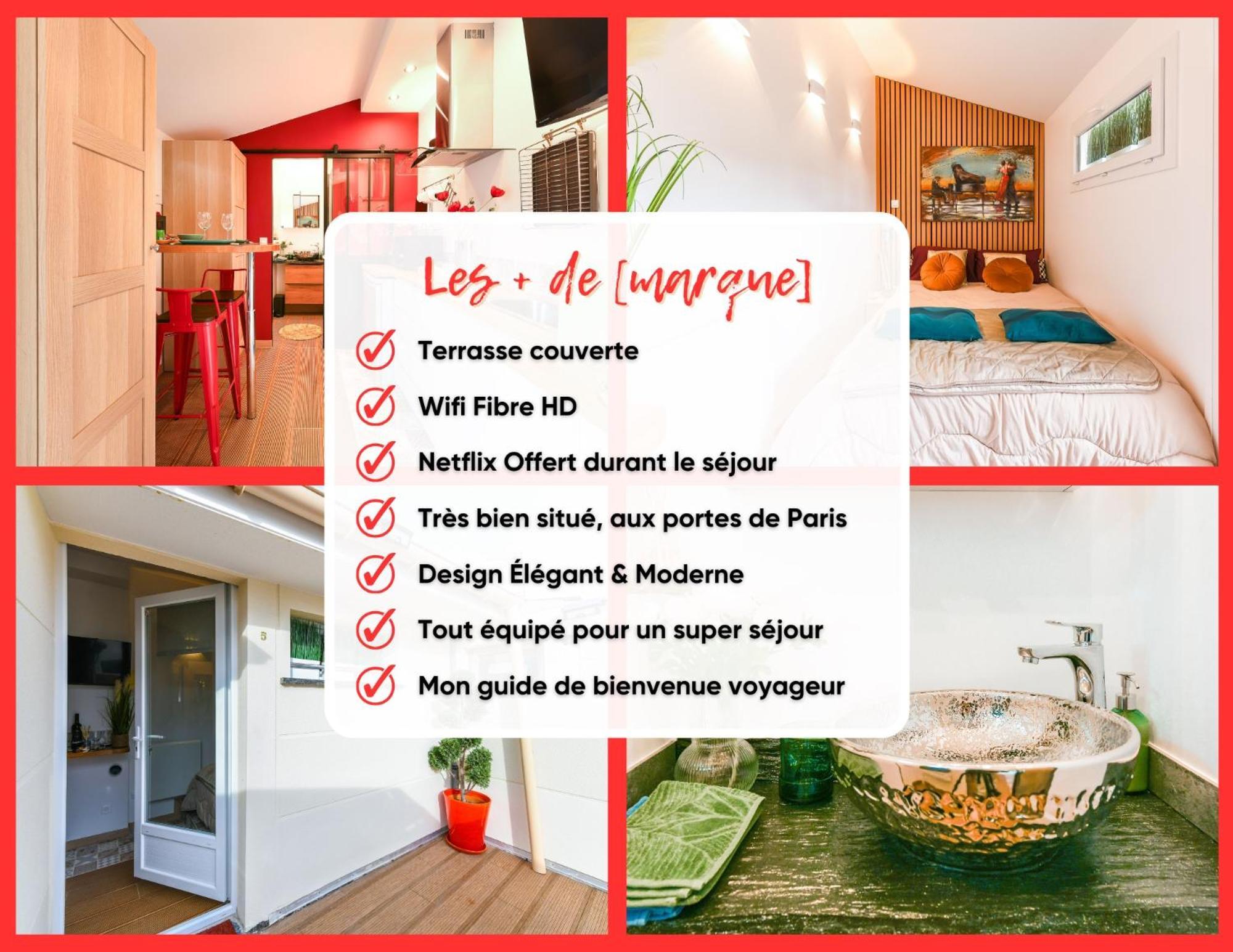 Appartement Paris-Zenith-Bienvenue-Terrasse-Netflix à Pantin Extérieur photo